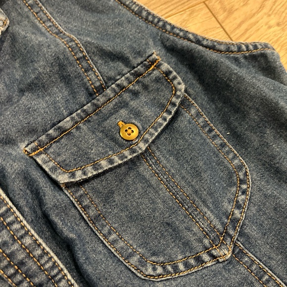 Schmidt Workwear Womens Jean Blouse Top Size Small - Picture 3 of 5